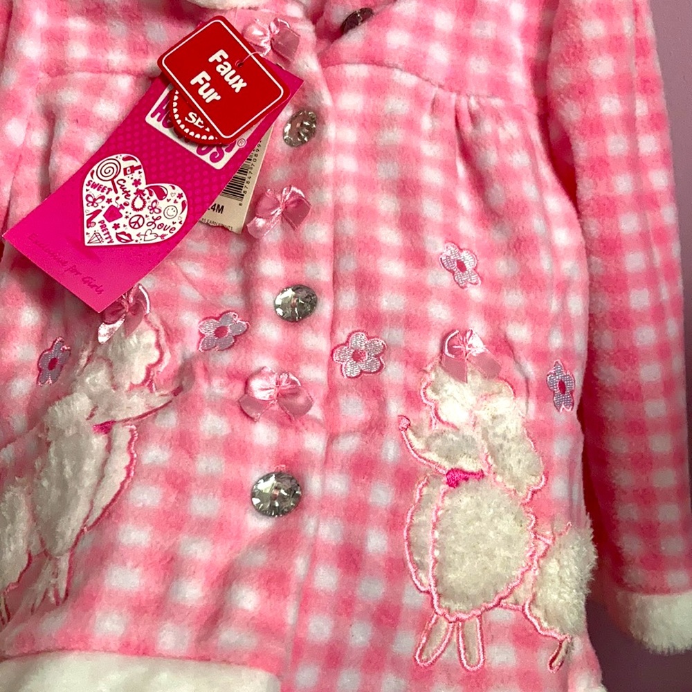 NWT 2 piece young hearts faux fur set - Picture 3 of 11